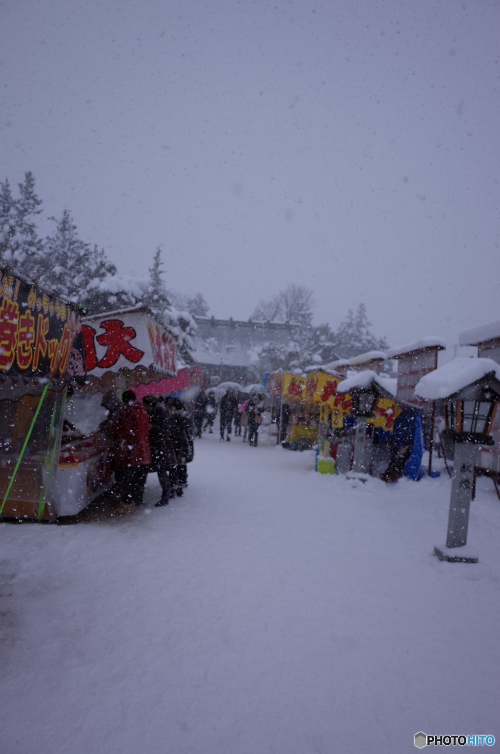 雪の参拝