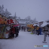 雪の参拝