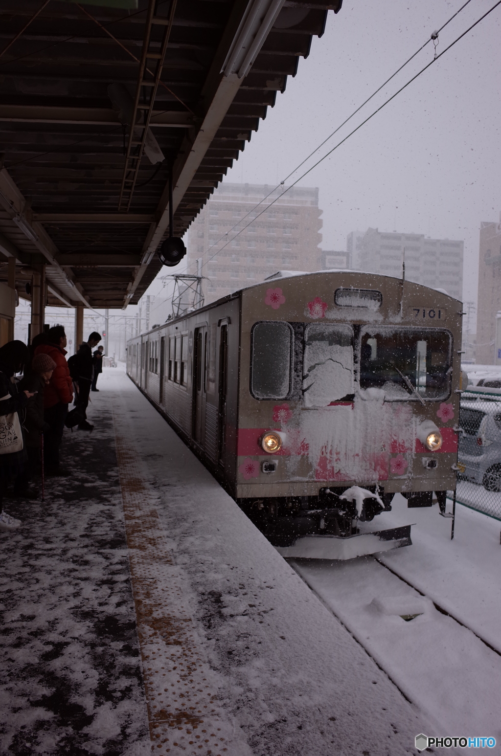 雪まみれ