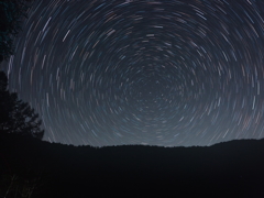 快晴の北極星