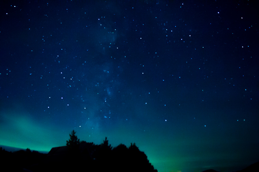 北広島の夜空