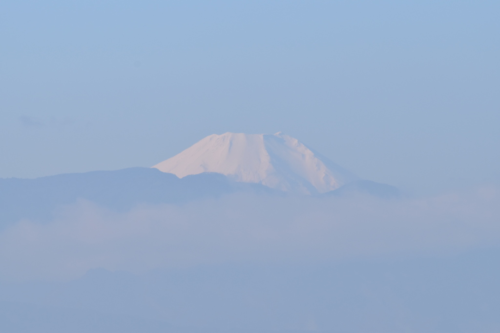 工事現場屋上からの富士山