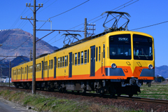 元西武車  藤原岳を背に