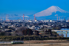 富士山が見える丘