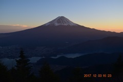 新道峠からの富士山
