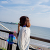 海辺の公園にて