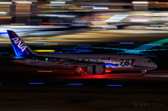B787＠夜練