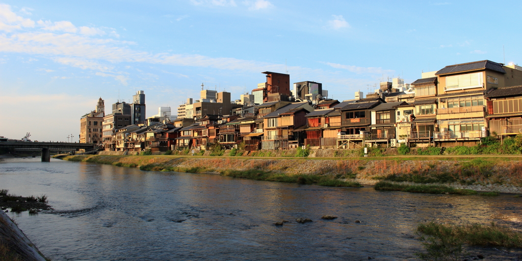 早朝の鴨川