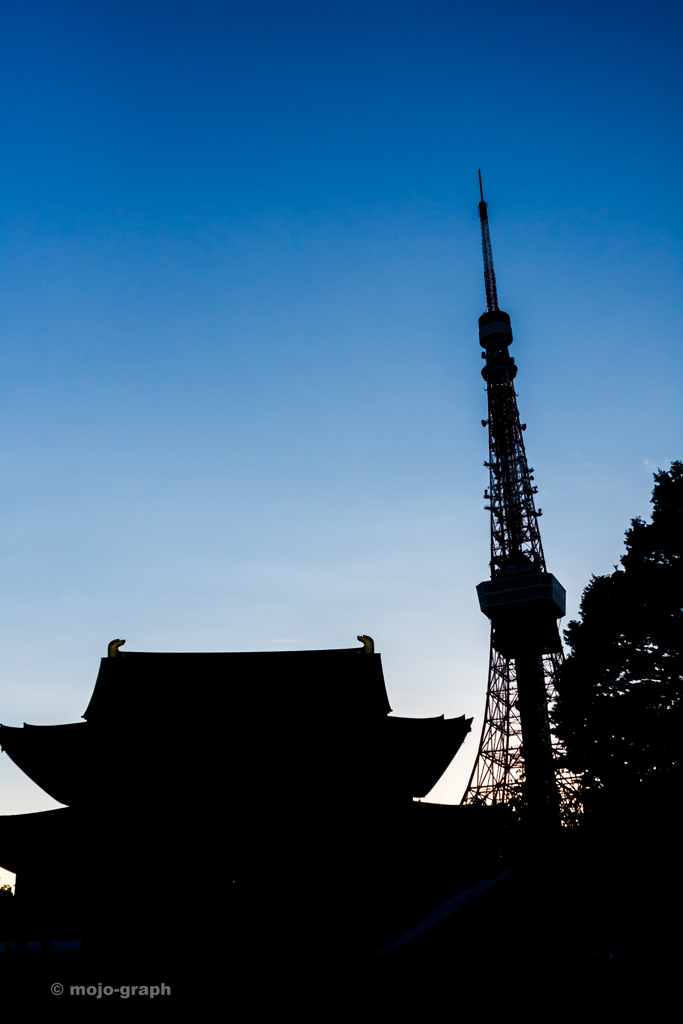 増上寺と東京タワー