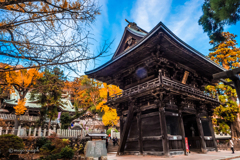 紅葉 筑波山神社