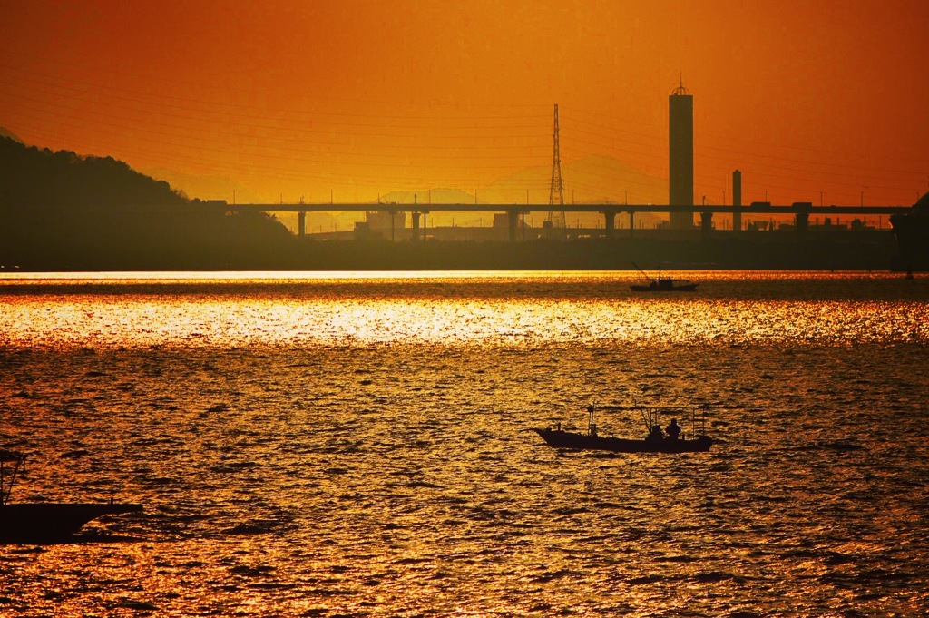 瀬戸の夕景