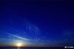 青い夕焼け