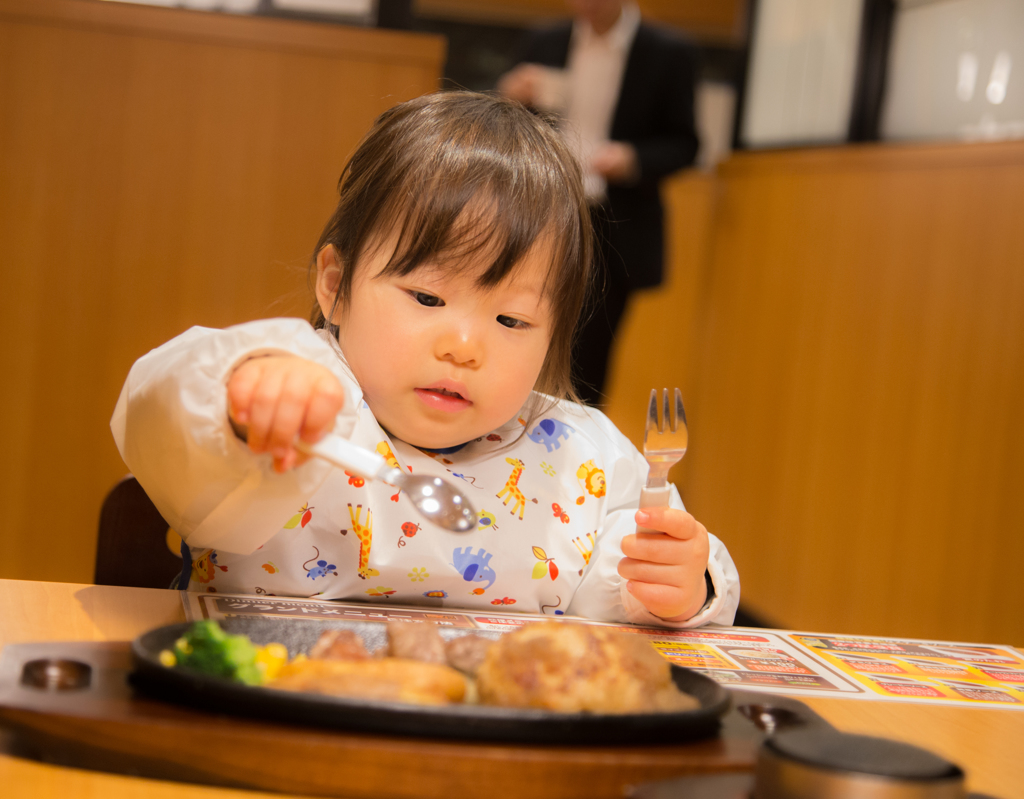 鉄板のはんばーぐ