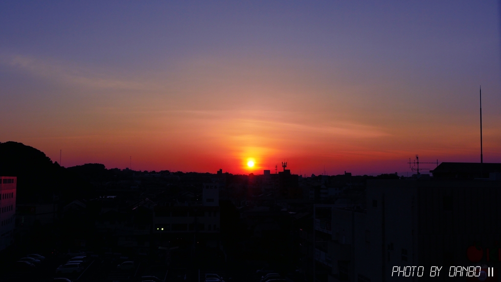 8月14日の夕景