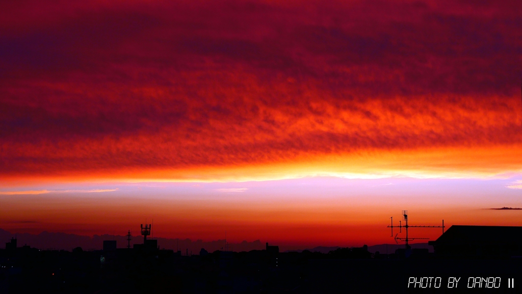 夏至の西空