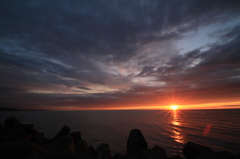 2014　日本海の夕日