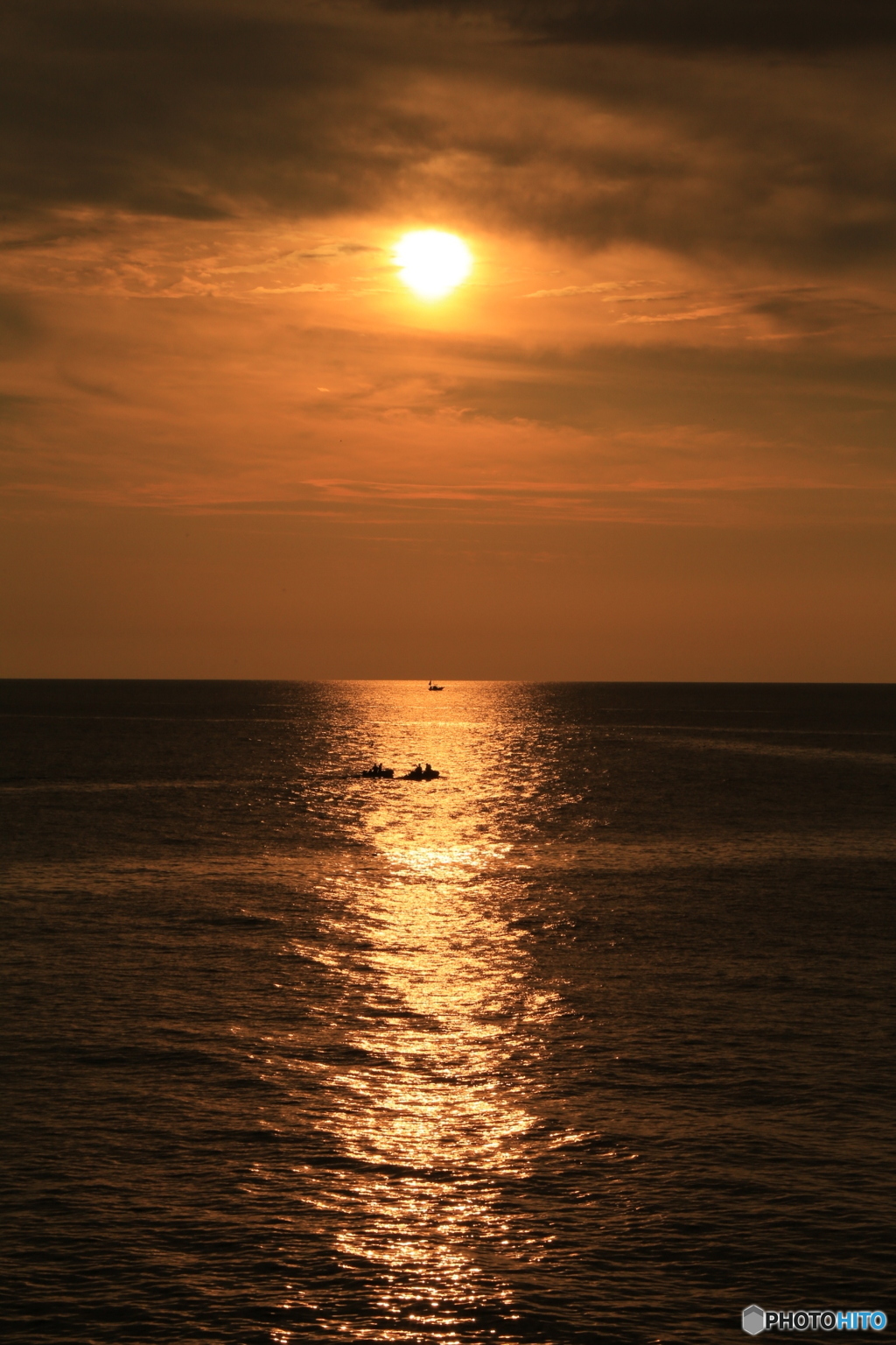 日本海の夕日①