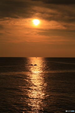 日本海の夕日①