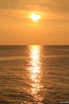 日本海の夕日②