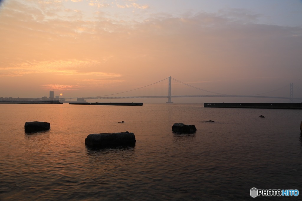 明石海峡の朝