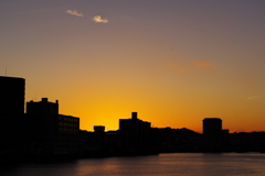 夕刻シルエット