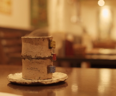 とあるスープカレー屋にてコーヒーを飲む