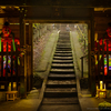 ライトアップ　仁王門
