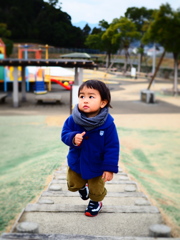 よそ見。