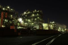 川崎の工場夜景 at 千鳥町