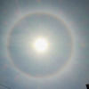 傘かぶり太陽
