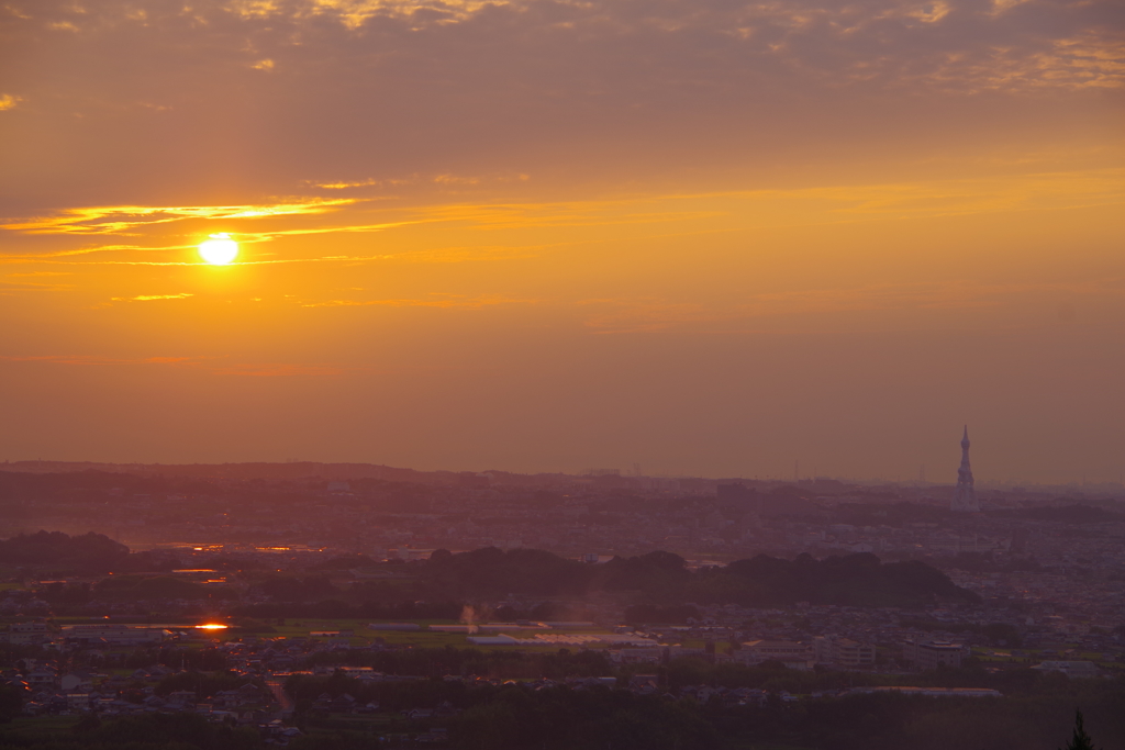 河内の夕暮れ。