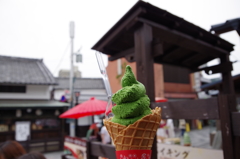 濃茶ソフトクリーム