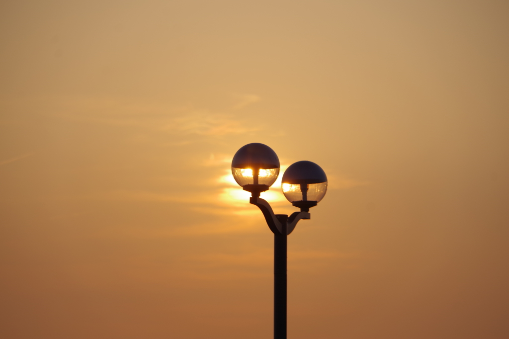 夕陽灯....