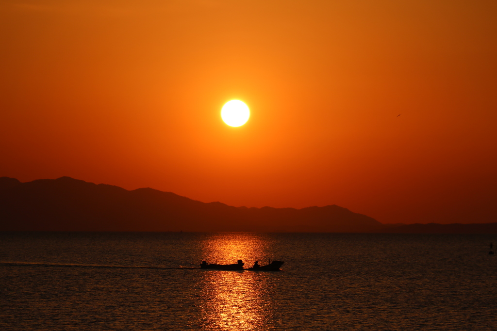 宍道湖の夕日