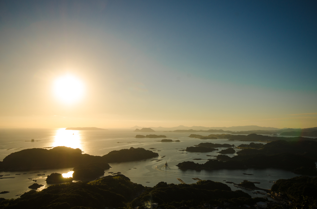 九十九島の夕景