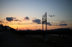 夕暮れ