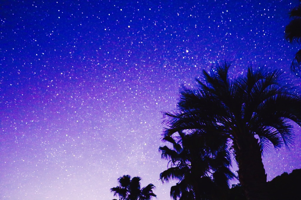 島の夜空