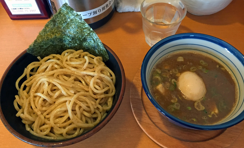 極っ庵 総本店 味玉つけ麺大盛