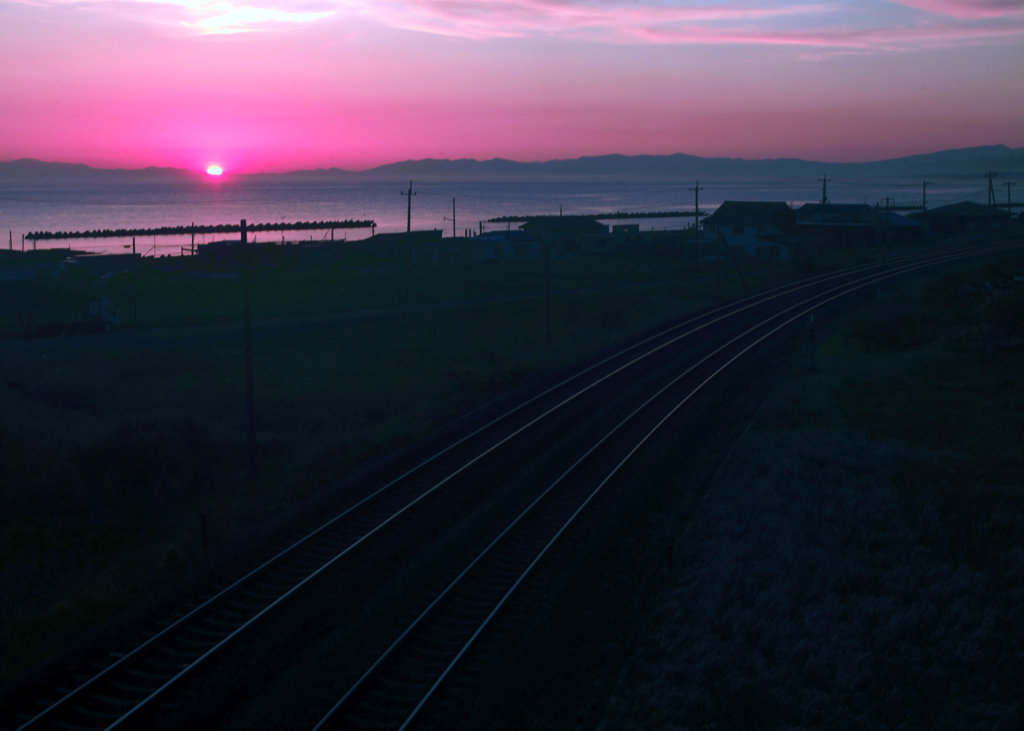 夕日