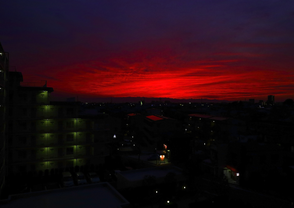 夕日
