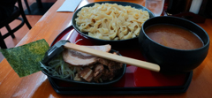 くりの木 つけ麺 （平打ち麺）大盛