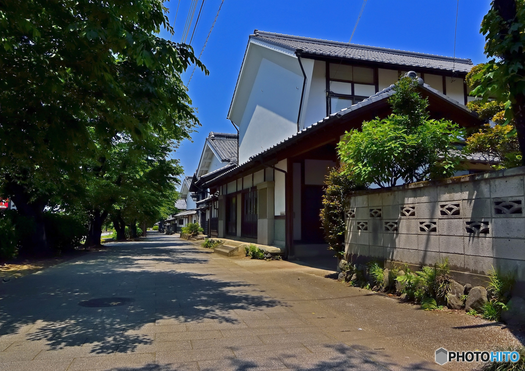 養蚕農家群の町並み