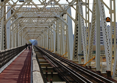 市道　JR貨物線　赤川仮橋
