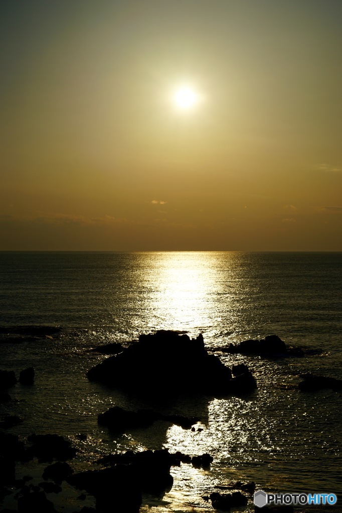 男鹿の夕焼け