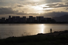 今日の夕日その3