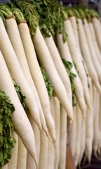 白くて甘いたくあんが好きです。