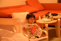 子供に「くつろぐ」と言う意味を教えられる。