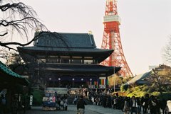 増上寺と東京タワー