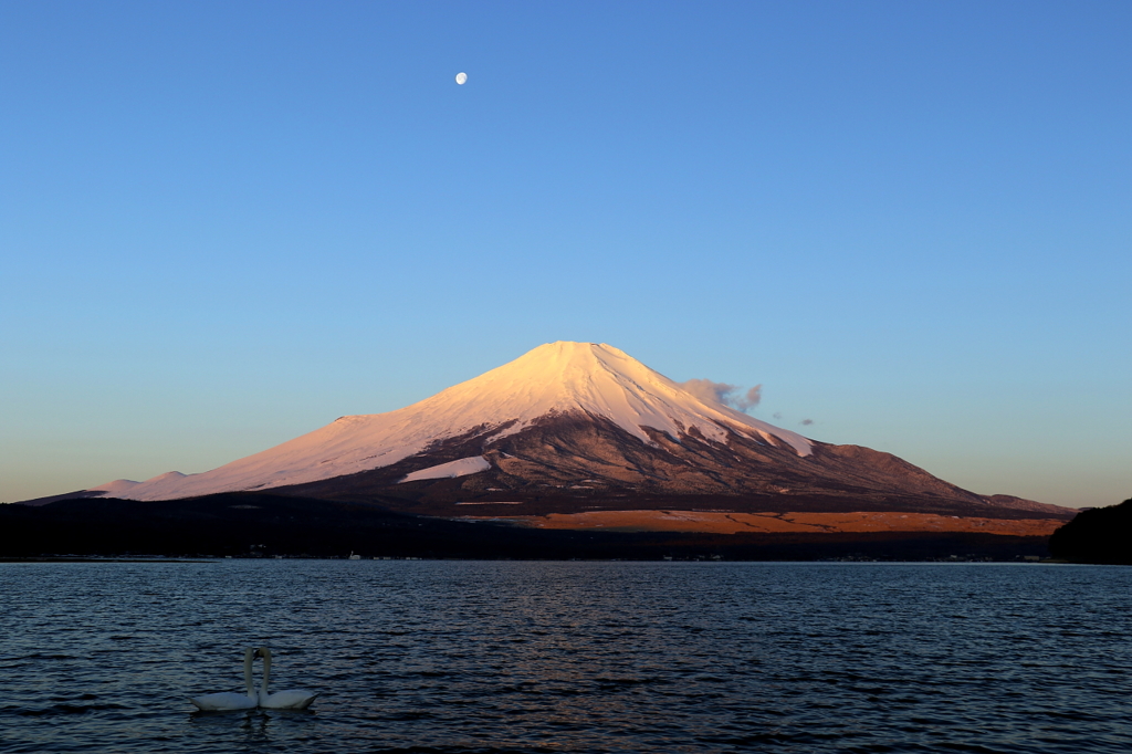 山中湖より富士山夜明け