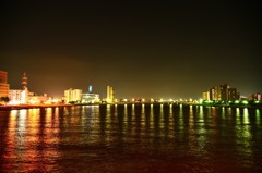 萬代橋からの夜景